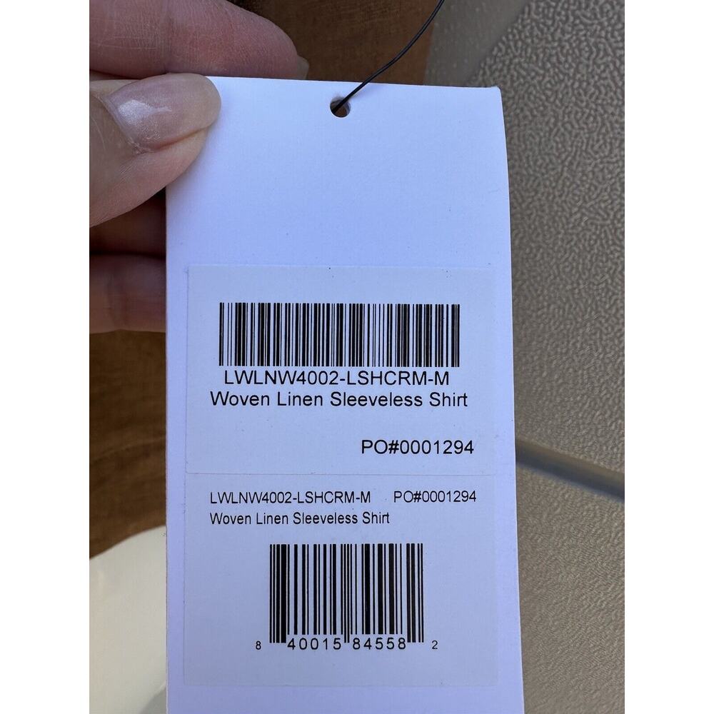 Lunya Woven Linen Sleeveless Shirt Tank in Brown Size Medium NWT - Picture 14 of 16